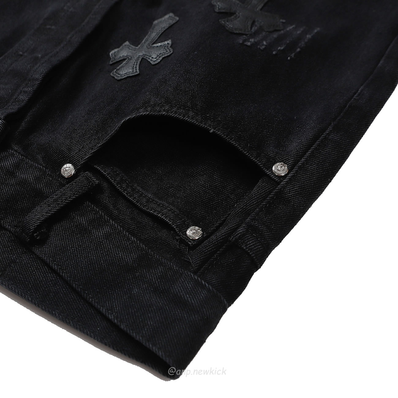 Chrome Hearts Black Cross Jeans (8) - newkick.cc